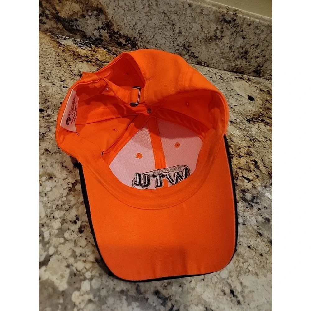 Whitetails Unlimited Adult Cap Hat Blaze Orange Deer Hunting One Size